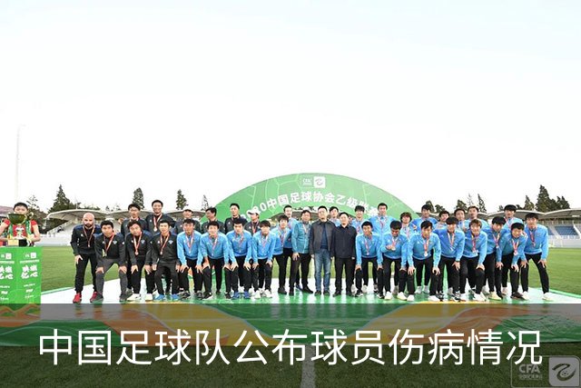 中国足球队公布球员伤病情况